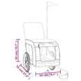 thumbnail image 2 of vidaXL Pet Bike Trailer Bicycle Cargo Dog Stroller Oxford Fabric and Iron, 2 of 10
