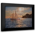 thumbnail image 1 of Adamov, Alexey 24x19 Black Modern Framed Museum Art Print Titled - Evening Ride, 1 of 5