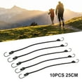 thumbnail image 4 of 10 Pcs Heavy Duty Elastic Rope Elastic Bungee Cords Luggage Cord 25cm Tow Bungee Stretch Pull Strap Tow Fixed Rope Tent Outdoor Accessories, 4 of 10