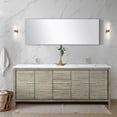 thumbnail image 6 of Lafarre 80 in W Rustic Acacia Double Vanity, Cultured Marble Top & Faucet Set, 6 of 6
