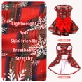thumbnail image 3 of Vestido navideño para perros PUPTECK Plaid Bowknot Snow XS, 3 of 7