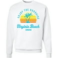 thumbnail image 2 of Inktastic Summer Enjoy the Sunshine Virginia Beach Virginia in Blue Adult Sweatshirt, 2 of 4