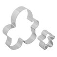 thumbnail image 1 of Holiday Time 2-Piece Cookie Cutters, Stainless Steel, Gingerbread Cookie Shape, 1 of 10