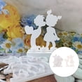 thumbnail image 2 of Flexible Silicone Casting Mold For Cement Gypsum Crafts Decorative Children Figurine Making Home Decoration Mould, 2 of 8