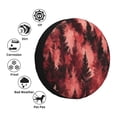 thumbnail image 5 of Multi-Size Car Tire Dust Cover Sunscreen, Corrosion, Dust And Water Keep Spare Tires Clean Realistic Forests Camouflage Pattern Conifer Maroon_4 14 Inch, 5 of 8