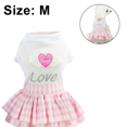 thumbnail image 2 of Camisa princesa plaid vestido en capas para cachorro gato cachorro verano traje boda cumpleaños fiesta traje Adepaton Ropa para Gato, 2 of 5