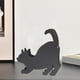 thumbnail image 4 of Quemador de incienso de metal con forma de gato, resistente al fuego y a la intemperie. Estirar gato, 4 of 9