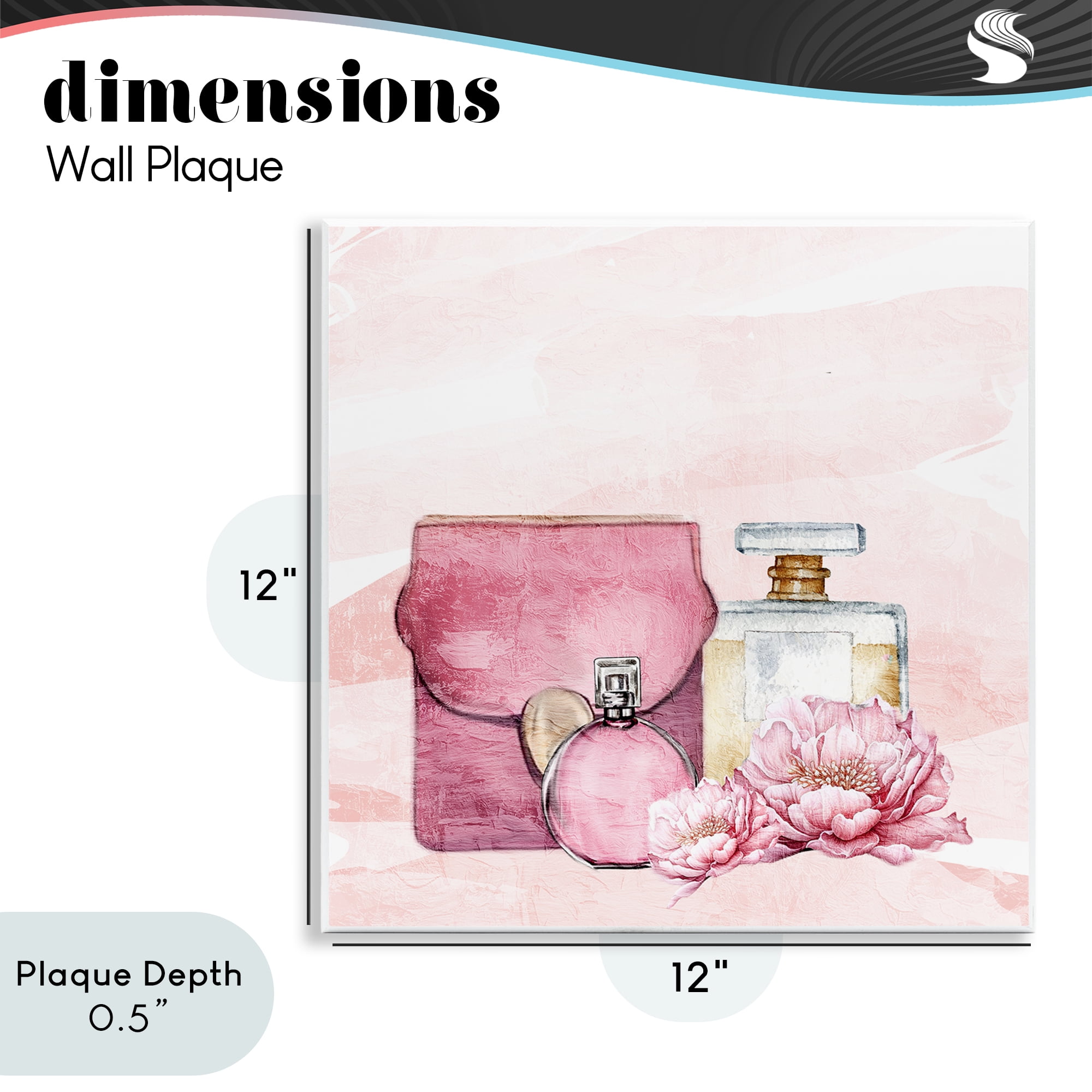 Stupell Industries Blush Glam Time Collection Wall Plaque Art, design by Kim Allen