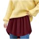 thumbnail image 3 of Gibobby faldas cargo moda para mujer, camisa versátil, suéter, falda superpuesta, mitad inferior y minifaldas para mujer, 2PC faldas(Blanco+Rojo, L), 3 of 4