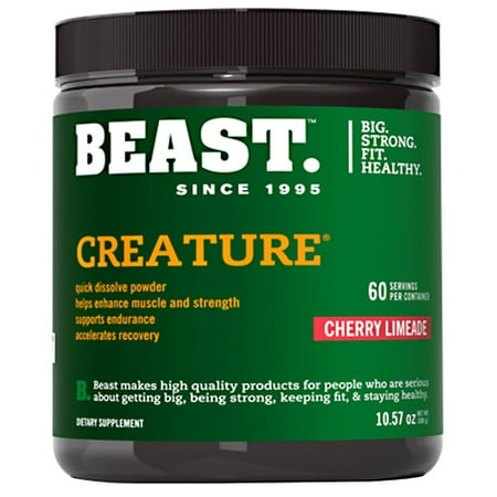 Beast Sports Nutrition, Créature Créatine Complexe, cerise Limeade, 10,57 Ounce