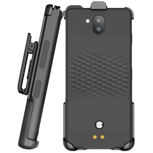 Holster for Sonim XP10 5G, Nakedcellphone [Rotating/Ratchet] Strong Belt Clip Phone Holder Case with Secure Latch for XP9900 (2022) - Black