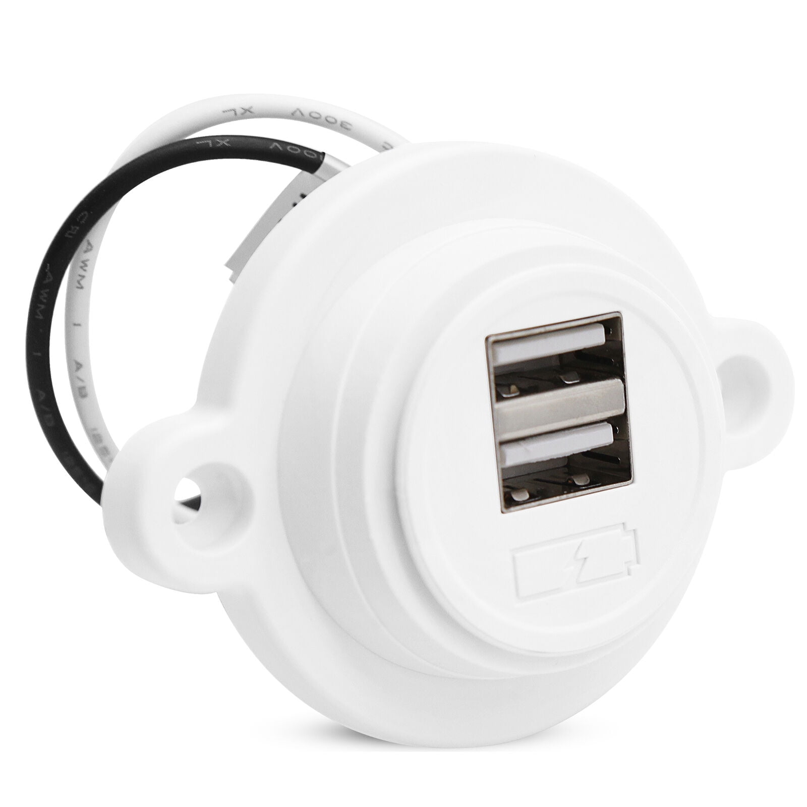 Facon RV USB Charger Socket Power, High Speed Charging 5V / 2.4A Dual