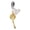 Gold, variant on Silver Plated 3-D Graduation Hat - Rope Charm Bead Dangle with Mini 2026