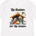 thumbnail image 4 of Inktastic Cute Nativity Scene Cartoon Illustration Boys or Girls Long Sleeve Toddler T-Shirt, 4 of 5