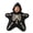 Black, variant on KAUOD Baby Halloween Star Romper Pumpkin Skeleton Ghost Fleece Hooded Bodysuit