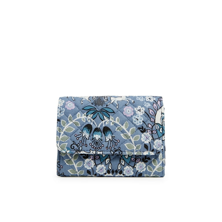 Vera Bradley Women's Cotton RFID Riley Compact Wallet Enchantment