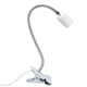 thumbnail image 4 of Portalámparas de mesa blanco E27/E26, cabezal blanco único, soporte de lámpara con Clip de Material duradero ajustable de 360 grados, enchufe de 100-240VEU, 4 of 5