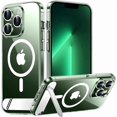 thumbnail image 1 of Funda con Soporte Magnético invisible, Delgada Mate, para iPhone 13 Pro Max, Soporte Transparente, 1 of 7