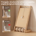 thumbnail image 2 of Wooden Sisal Cat Scratching Post, Removable Wear-Resistant Scratching Board for Kittens and Adult Cats, 2 of 10
