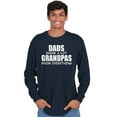 thumbnail image 3 of Dad Knows A lot Grandpa Everything Men's Long Sleeve Tee T Shirt Brisco Brands M, 3 of 6
