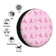 thumbnail image 2 of Kdxio Breast Cancer Awareness 1 for Tire Cover Wheel Protectors Tyre Covers Weatherproof Wheel Covers Universal Fit for Trailer Rv SUV Truck Camper Travel Trailers 14 inch, 2 of 5
