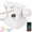White, variant on Retro Bluetooth Desk Phone, Vintage Landline Style Telephone with Handset & Speakerphone, Wireless Home Phone with USB Rechargeable Battery, Hands-Free Calling & Music Playback