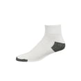 thumbnail image 2 of 12 Pairs Quarter Socks Crew Cotton Unisex Athletic Sports Workout Running Comfort Cozy Sweat-absorbing Anti-Slip Comfy Compress Soccer Value Pack, 2 of 2