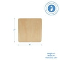 thumbnail image 2 of Wooden Unfinished Coasters 4 x 4 Inch, Bag of 12 Unfinished Blank Wooden Square Cutouts, Rounded Corners, Perfect for DIY and Craft Projects by Woodpeckers, 2 of 7