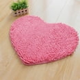 thumbnail image 5 of Kmbangi Floor Mat+Anti-Slip Solid Color Heart-Shaped Carpet Footcloth, 5 of 5