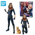 thumbnail image 2 of Figura de acción del Capitán Marvel 2 de Bandai Original SHFiguarts The Marvels Anime, juguetes para niños, niñas y niños, regalos de cumpleaños, 2 of 5