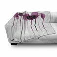 thumbnail image 3 of Wine Soft Flannel Fleece Blanket, Conceptual Collage Artwork with Paper Textured Party Glasses Alcohol Drink Print, Cozy Plush for Indoor and Outdoor Use, 60" x 80", Fuchsia Purple, by Ambesonne, 3 of 6