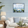 thumbnail image 3 of Stupell Industries Coastal Sails & Hydrangeas Black Framed Giclee Art, 20 x 16, by Sisi and Seb, 3 of 8