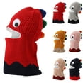 thumbnail image 6 of Xfvqtps Kids Boys Girls Dinosaur Hat Scarf Set Cute Dinosaur Design Knitting Plush Lining Stretch Cozy Soft Thickened Windproof Coldproof Warm Winter Skull Caps Red-Dinosaur, 6 of 6