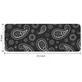 thumbnail image 7 of Black Paisley and Floral Pattern Kitchen Rug Mat,Kitchen Runner Rugs Non Skid Washable,Decorative Kitchen Floor Mats for Kitchen,Sink,Laundry,17"x47.2", 7 of 7