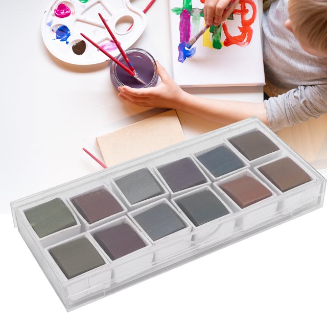 Watercolor Set, Sea Rhyme Color Watercolors 12 Colors/Box Paint Pigment for Graffiti for Adults