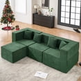thumbnail image 2 of BEHOST 102.5" L Shaped Modular Sectional Sofa with Extra Deep Seats, Cloud Couch for Small Living Room,Teddy Green, 2 of 11