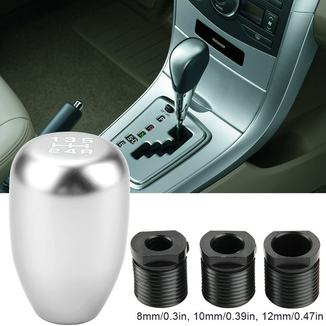 Car Manual GearKnob 5 Speed Shifter Lever Stick with 3 Adapters