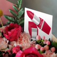thumbnail image 3 of 3drose, Cute Red Lipstick Illustration, 1 Greeting Card with Envelope, 3 of 6