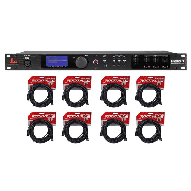 DBX DriveRack PA2 Sound Signal Processor Speaker Manage System+(8) XLR
