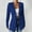 Blue, variant on Uootdi Women's Collarless Single - Button Blazer, Sleek & Tailored Fit, Versatile for Office & Casual Outings, Available in Multiple Colors Blue Women Top