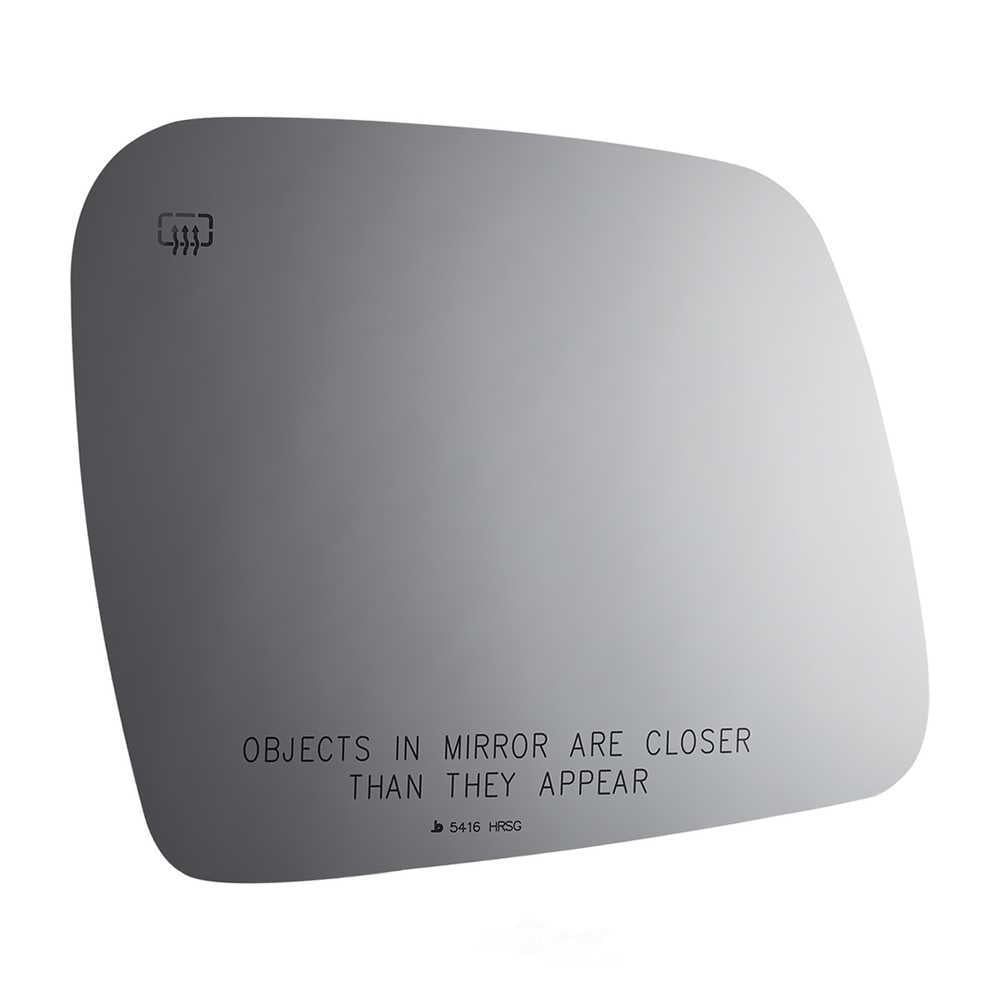 Burco Side View Mirror Replacement Glass with Motor Mount Plate - Clear Glass - 5416HRSG
