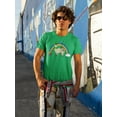 thumbnail image 2 of Old Glory Mens St. Patrick's Day Llama Cute Pot Of Gold Short Sleeve Graphic T Shirt, 2 of 6