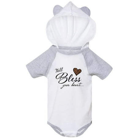 

Inktastic Well Bless your Heart with Leopard Print Gift Baby Boy or Baby Girl Bodysuit