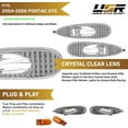 thumbnail image 3 of USR 04-06 GTO Side Marker Lights - Front Bumper Sidemarkers Lamps Set (Left + Right) Compatible with 2004-2006 Pontiac GTO (Clear Lens with Amber Bulbs), 3 of 9