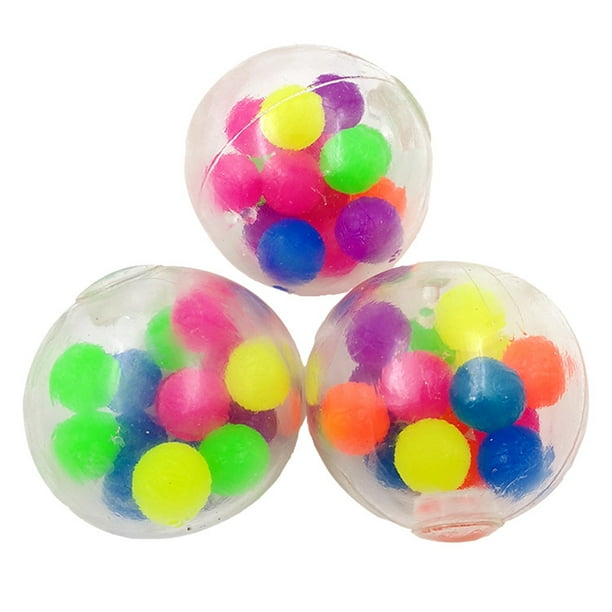 3 pcs New funny pressure ball compression funny ball toy squeeze loose ball toy hand pressure relief toy