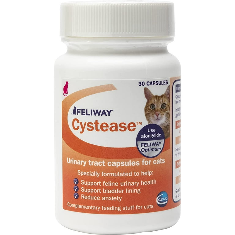 FELIWAY Cystease Advanced Urinary Tract Support for Cats Pot Size 30 Tablets Walmart