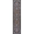thumbnail image 2 of JONATHAN Y WASHABLE 2 x 8 Runner Rug, Dalyan Geometric Medallions - Brown/Blue/Gray, WSH101B-28, 2 of 9