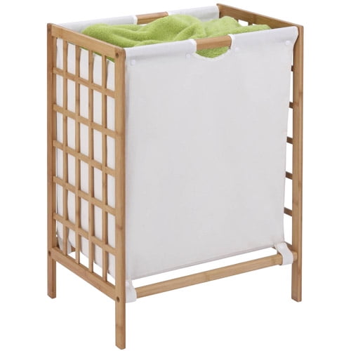 Honey Can Do Laundry Hamper with Bamboo Grid Frame ...