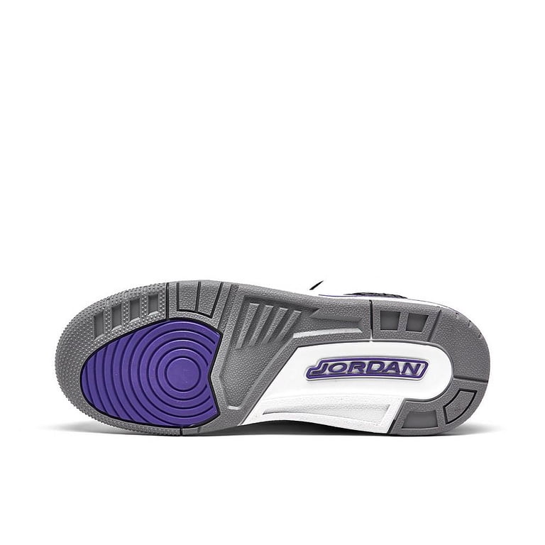 Jordan 3 Retro GS) Big Kids' Shoes White-Black-Dark Iris dm0967