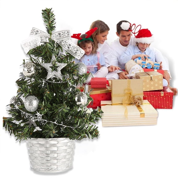 Miniature Christmas Tree Under $5,Tabletop Artificial Tree, Festive Decorative Figurine for Home, Office, and Party Decor